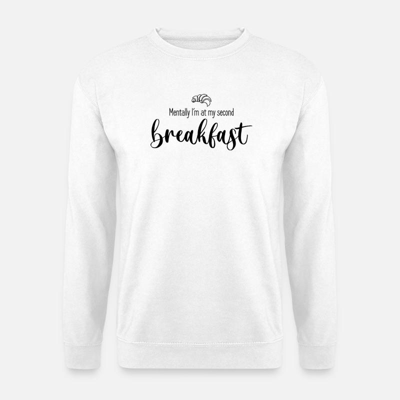Second breakfast - Unisex Sweatshirt - white