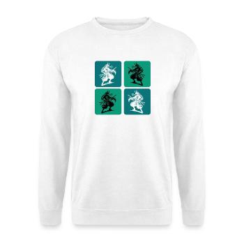 Samurai Japan Vintage Design - Unisex Pullover - Weiß - Vorne