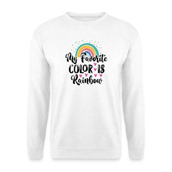 LGBTQ Pride Month - Meine Lieblingsfarbe ist Regenbogen - Unisex Pullover - Weiß - Vorne