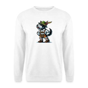 Terrier écossais de Bavière - Sweat-shirt Unisexe - blanc - Devant