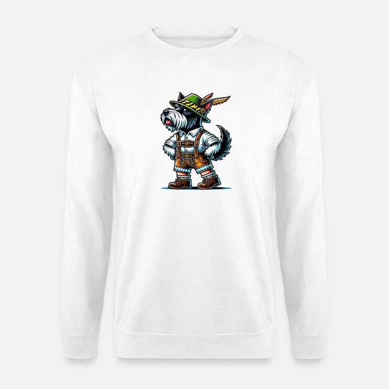 Scottish Terrier Bayern - Unisex Pullover - Weiß