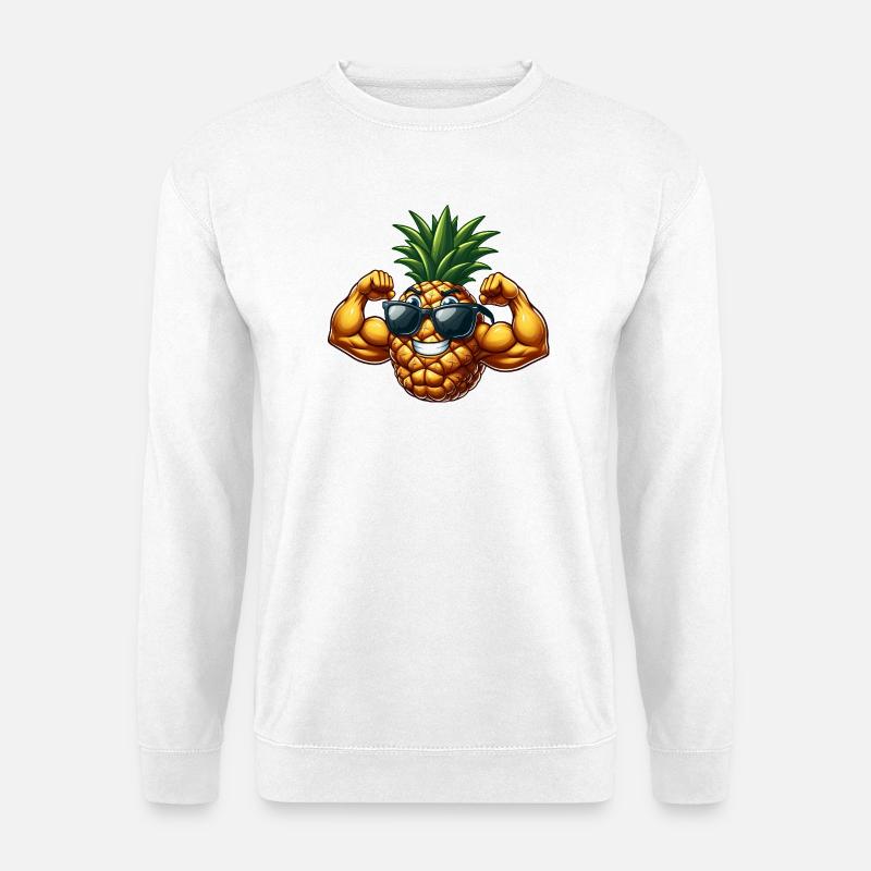 Coole Sommer Frucht Ananas - Unisex Pullover - Weiß