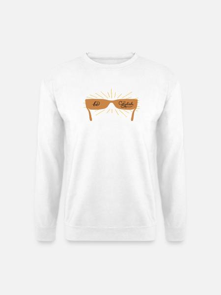 be stylish mit einer Sonnenbrille - Unisex Pullover - Weiß