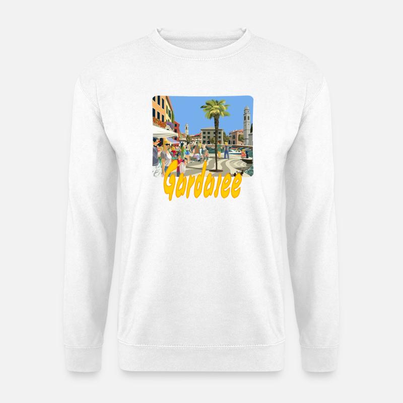 Gardasee - Unisex Pullover - Weiß