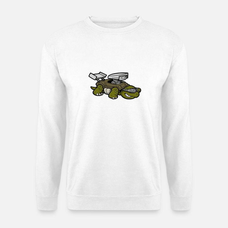 Turbo Turtle High-Tech - Unisex Sweatshirt - white