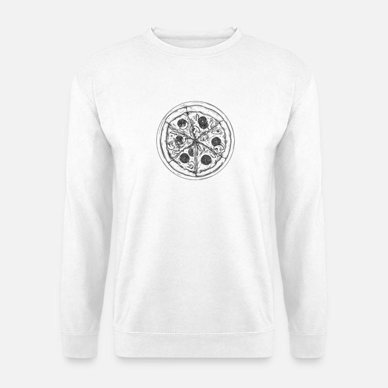 Pizza - Unisex Sweatshirt - white