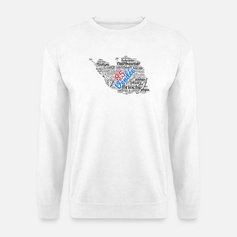 Stolz, aus der Vendée zu kommen – Herz in der Vendée – 85 - Unisex Pullover - Weiß
