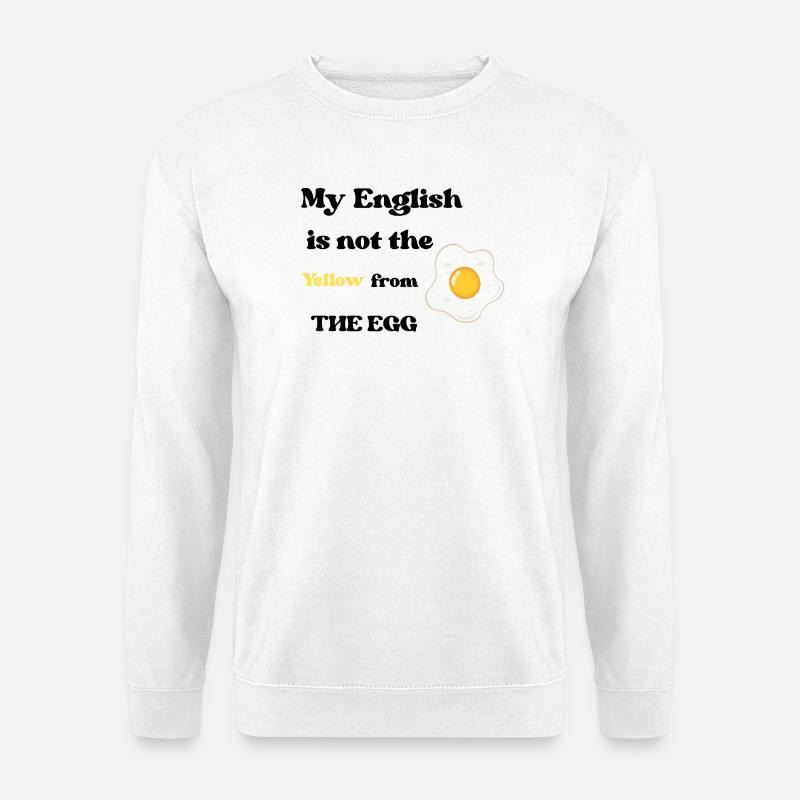 Frühstücks-Fried Egg Illustration - Unisex Pullover - Weiß