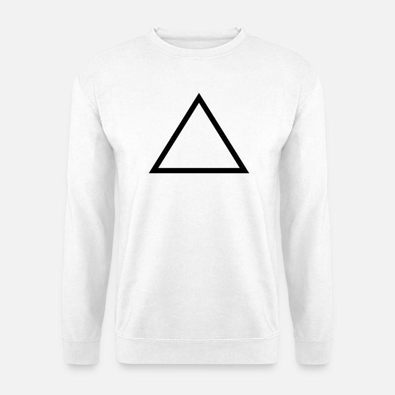 Triangle - Unisex Sweatshirt - white