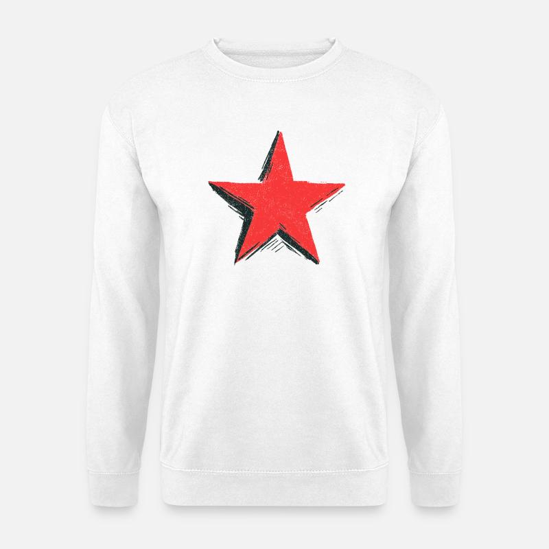 Red Star - Unisex Pullover - Weiß