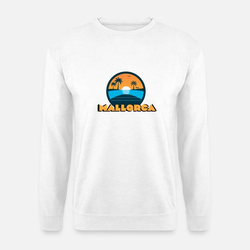 Mallorca Sonnenuntergang - Unisex Pullover - Weiß