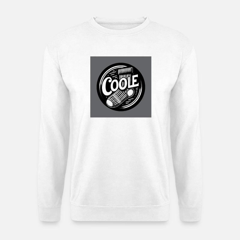Coole Socke Socken und lustiger Spruch - Unisex Pullover - Weiß