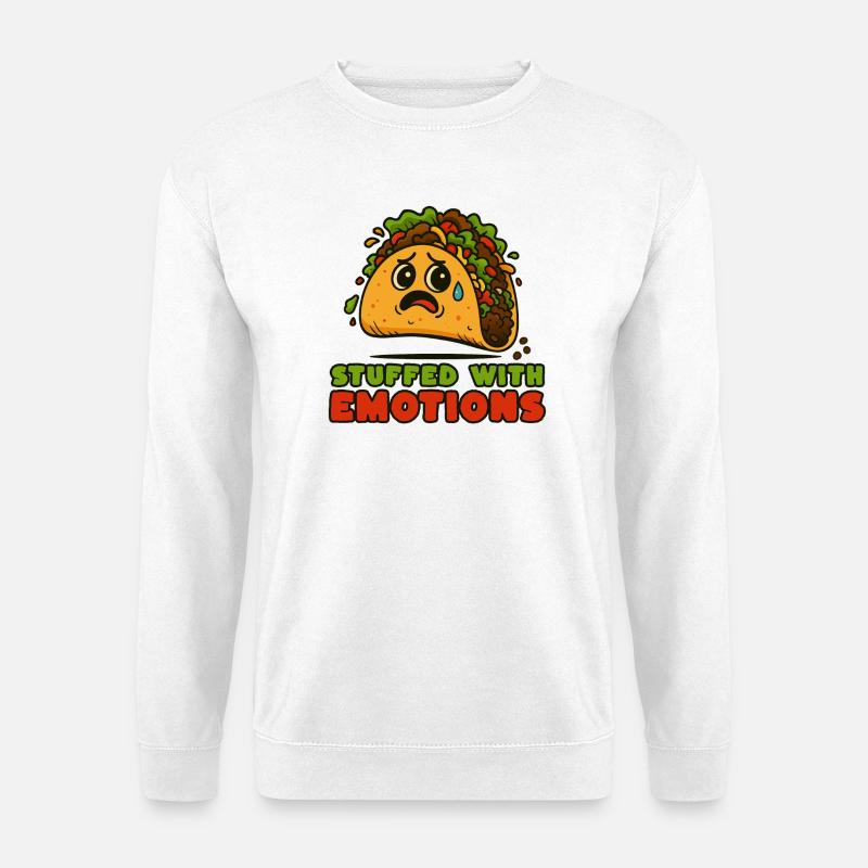 Tacos voller Emotionen - Unisex Pullover - Weiß