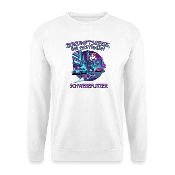 Licorne du futur - Sweat-shirt Unisexe - blanc - Devant
