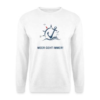 La mer fonctionne toujours - Sweat-shirt Unisexe - blanc - Devant