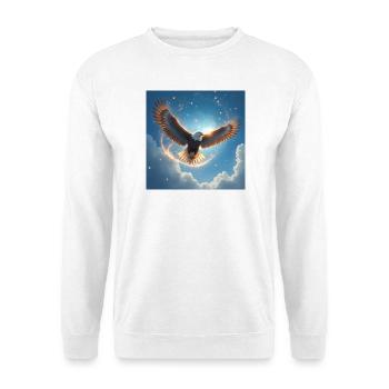 Power Animal Eagle in the Sky - Unisex Sweatshirt - white - Front