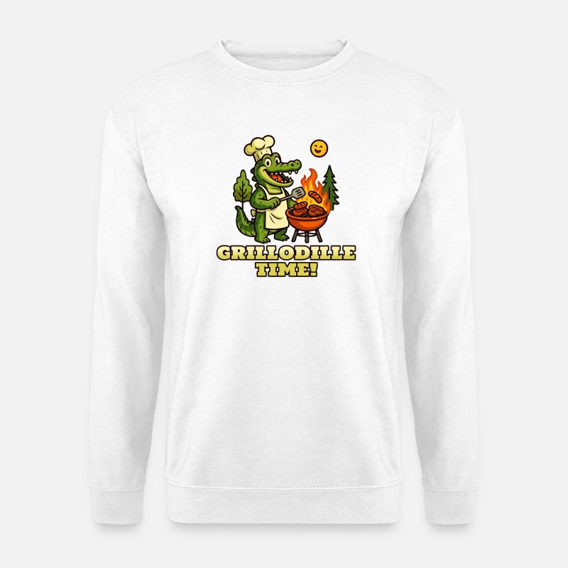 Grillodille-Zeit! - Unisex Pullover - Weiß