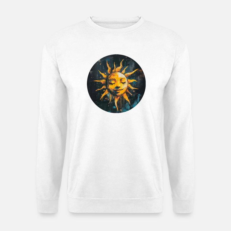 Sonne - Unisex Pullover - Weiß