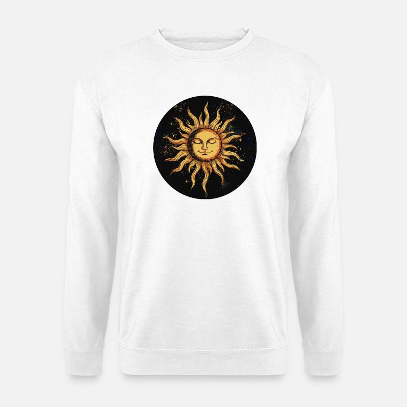 Sonne - Unisex Pullover - Weiß