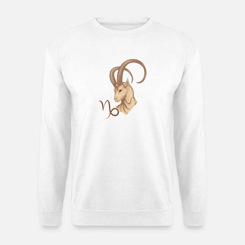 Sternzeichen Steinbock - Unisex Pullover - Weiß
