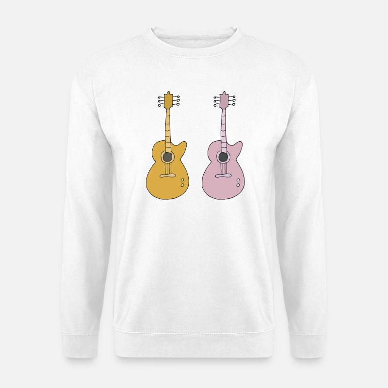 Two guitars - Unisex Sweatshirt - white