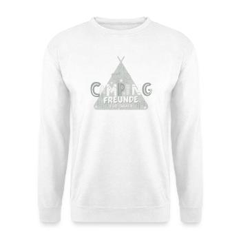 Campingfreunde für immer. Beste Camping Freunde - Unisex Pullover - Weiß - Vorne