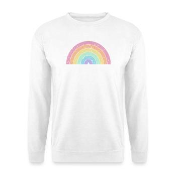 Regenbogen Pastellfarben Pride Monat LGBTQ+ - Unisex Pullover - Weiß - Vorne