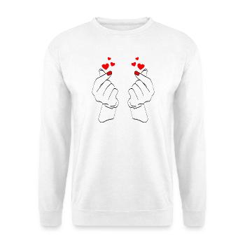 Romantic Heart Hand-drawn Illustration - Unisex Sweatshirt - white - Front