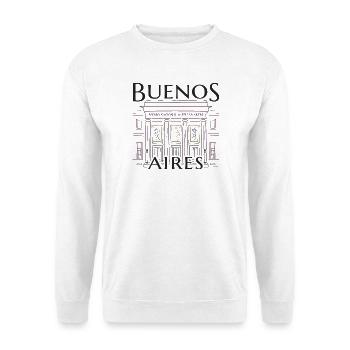 Buenos Aires, Argentinien, Zeichnung Kunstmuseum - Unisex Pullover - Weiß - Vorne
