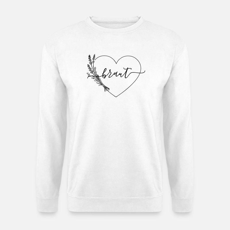 Team BrautHerz Wildblumen - Unisex Pullover - Weiß