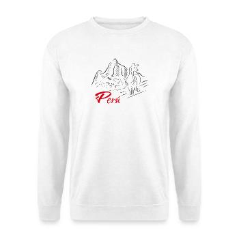Machu Picchu - Pérou - Sweat-shirt Unisexe - blanc - Devant