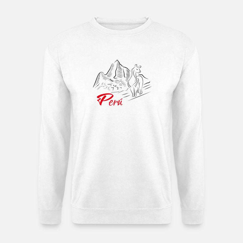 Machu Picchu - Peru - Unisex Pullover - Weiß