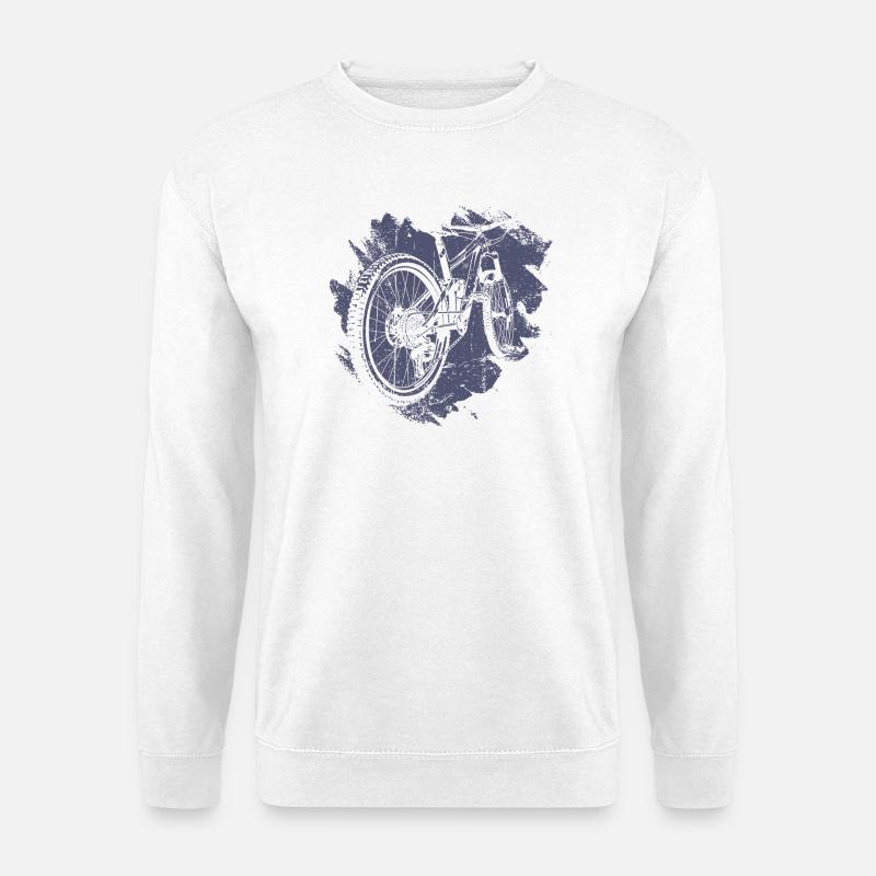 Retro Fahrrad Getriebe Illustration - Unisex Pullover - Weiß