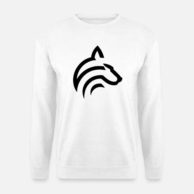 Wolf - Unisex Pullover - Weiß