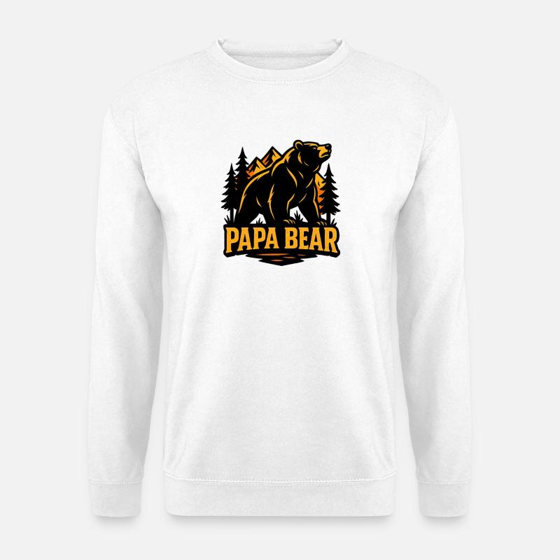 Mächtiger Waldbär - Unisex Pullover - Weiß