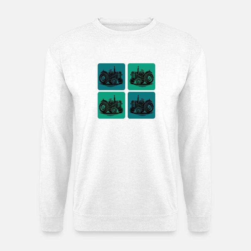 Traktor Design - Unisex Pullover - Weiß