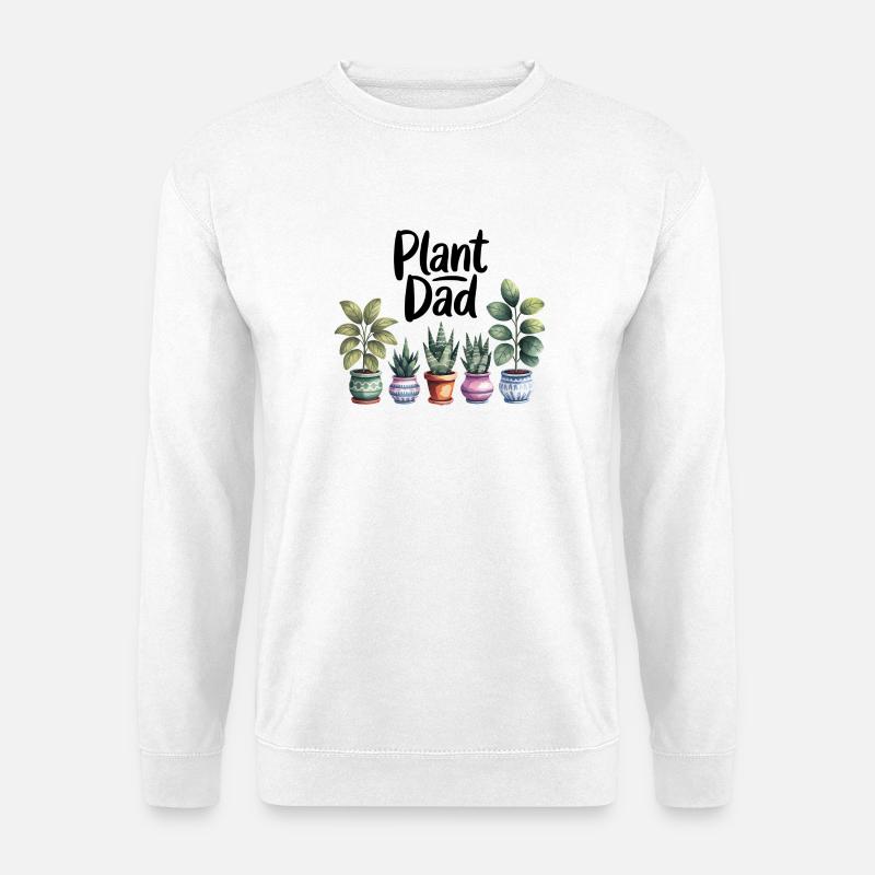 Pflanze Papa - Unisex Pullover - Weiß
