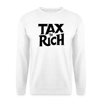 Taxer les riches - Sweat-shirt Unisexe - blanc - Devant
