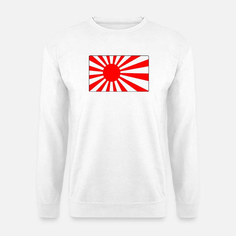 Logo des Dojos der aufgehenden Sonne - Unisex Pullover - Weiß