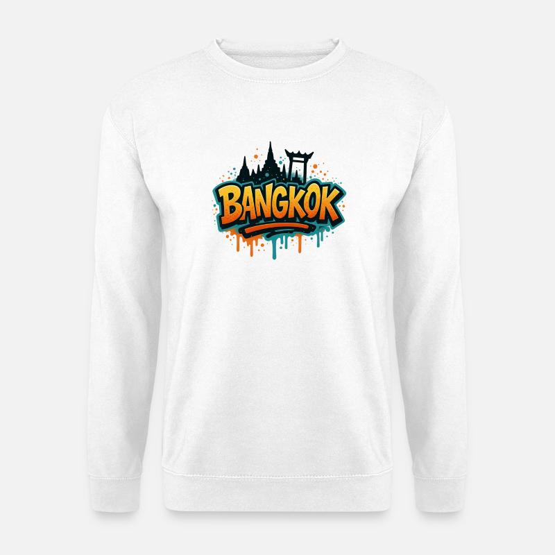 Bangkok Thailand Design - Unisex Pullover - Weiß