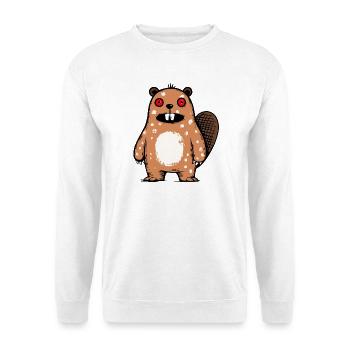 Biber - Unisex Pullover - Weiß - Vorne