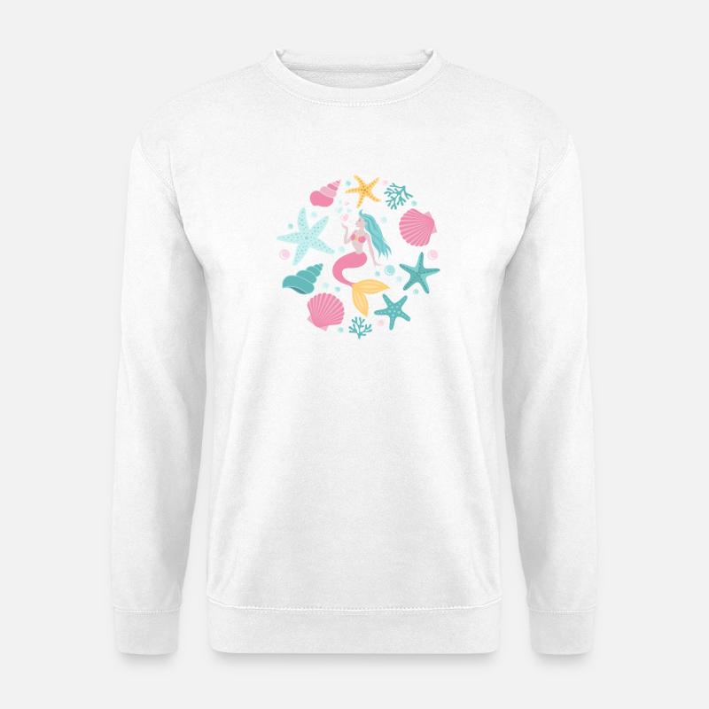 Cute Mermaid  - Unisex Pullover - Weiß