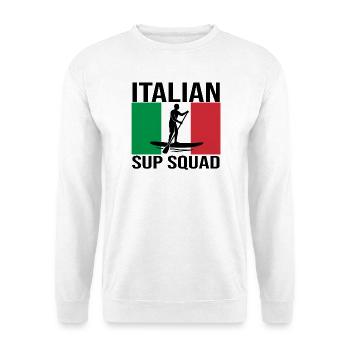 Italian SUP Crew Paddle Shirt - Unisex Sweatshirt - white - Front