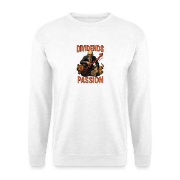 Dividends Passion Stock Market - Unisex Sweatshirt - white - Front
