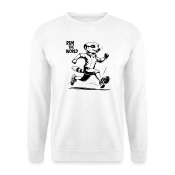 Erdmännchen, rennend - Unisex Pullover - Weiß - Vorne