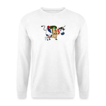 BAVARIAN UNICORN - Pfadfinder - Unisex Pullover - Weiß - Vorne