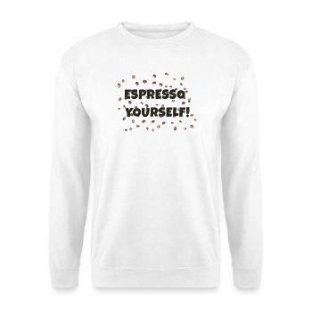 Espresso selbst - Unisex Pullover - Weiß - Vorne