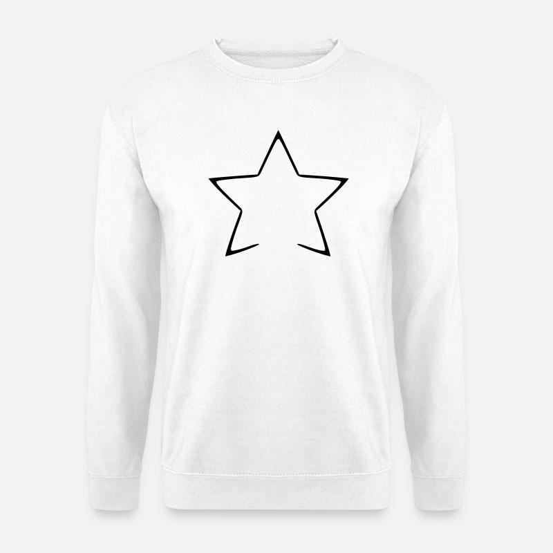 Celestial Starry Night Pattern Shirt - Unisex Sweatshirt - white