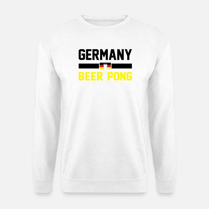 Bier Pong Deutschland - Unisex Pullover - Weiß