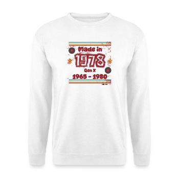 70s Generation Retro Design - Unisex Sweatshirt - white - Front